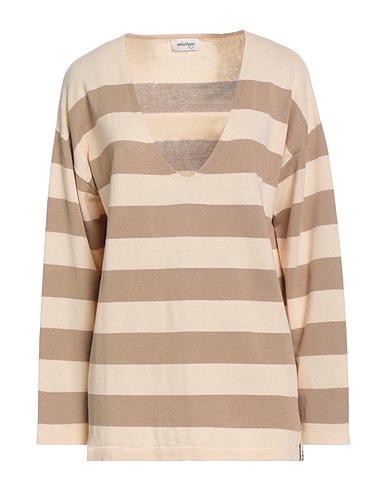 OTTOD'AME Pullover Elfenbein 55% Leinen, 45% Baumwolle