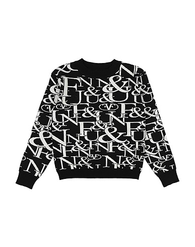 FUN & FUN Sweater Black 50% Viscose, 28% Polyester, 22% Nylon