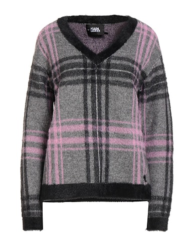 KARL LAGERFELD Jumper Grey 69% Nylon, 29% Acrylic, 2% Elastane