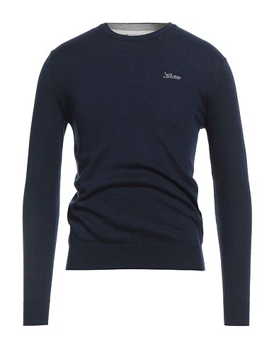 GUESS Jumper Navy blue 45% Polyamide, 45% Polyester, 5% Silk, 5% Wool