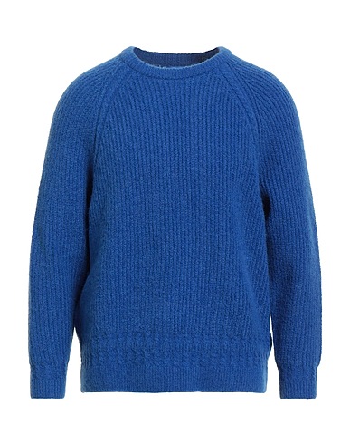 GUESS Jumper Blue 75% Polyester, 14% Acrylic, 5% Wool, 3% Elastane, 3% Alpaca wool