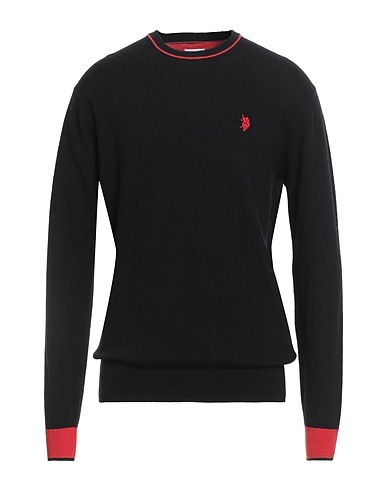 U.S.POLO ASSN. Pullover Nero 80% Lana, 20% Poliammide