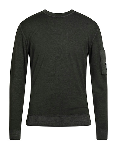 C.P. COMPANY Pullover Verde militare 100% Lana