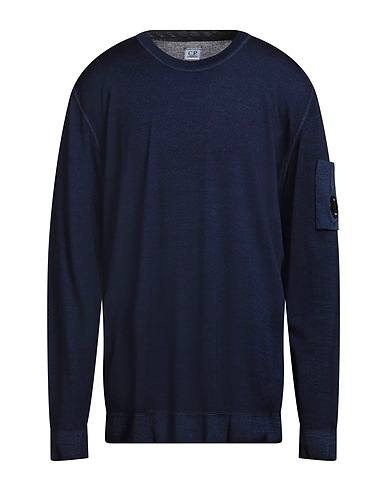 C.P. COMPANY Pullover Blau 100% Wolle