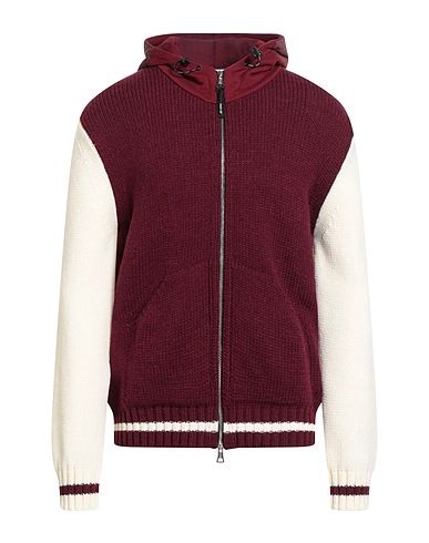 PMDS PREMIUM MOOD DENIM SUPERIOR Pullover mit Zipper  Purpur 50% Polyester, 30% Wolle, 10% Wolle vom Baby-Lama, 10% Viskose
