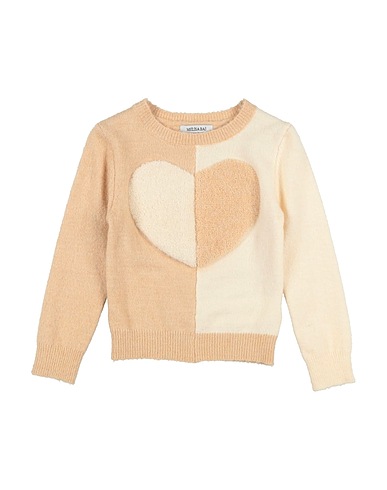 MEILISA BAI Jumper Beige 57% Acrylic, 40% Nylon, 3% Elastane