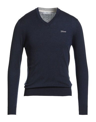 GUESS Pullover Blu notte 45% Poliammide, 45% Poliestere, 5% Seta, 5% Lana
