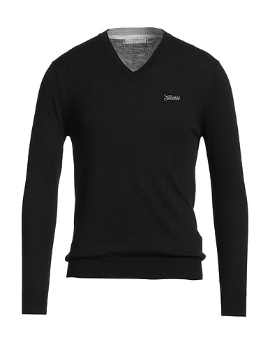 GUESS Pullover Schwarz 45% Polyamid, 45% Polyester, 5% Seide, 5% Wolle