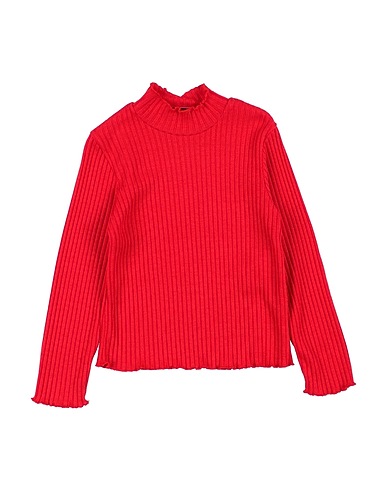 MEILISA BAI Polo neck Red 51% Viscose, 25% Polyester, 24% Polyamide