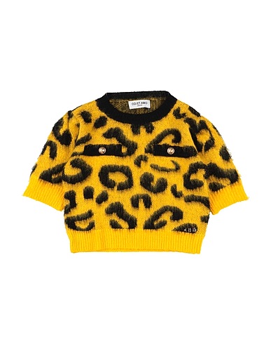 ODI ET AMO Jumper JUNIOR Yellow 100% Acrylic