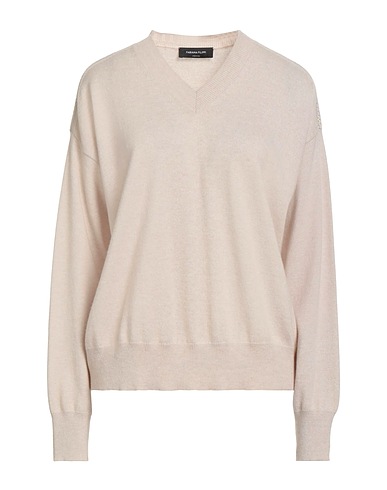FABIANA FILIPPI Cashmere blend Beige 100% Cashmere, Ecobrass