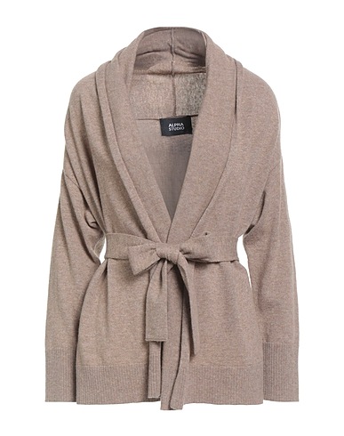 ALPHA STUDIO Cardigan Taupe 90% Wool, 10% Cashmere