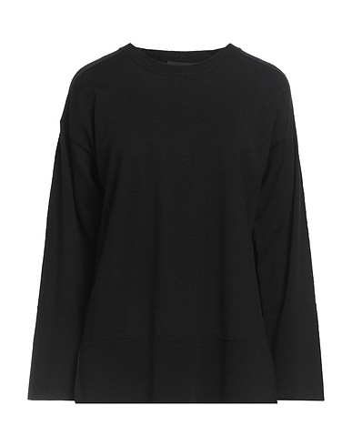 ALPHA STUDIO Pullover Noir 100% Laine mérinos