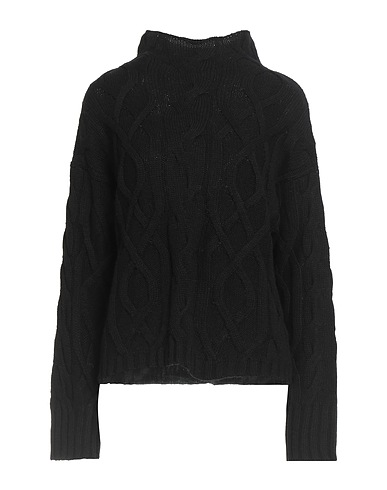 ALPHA STUDIO Dolcevita Nero 40% Lana, 30% Viscosa, 20% Poliammide, 10% Cachemire