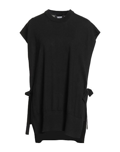 ALPHA STUDIO Pullover Schwarz 100% Merinowolle