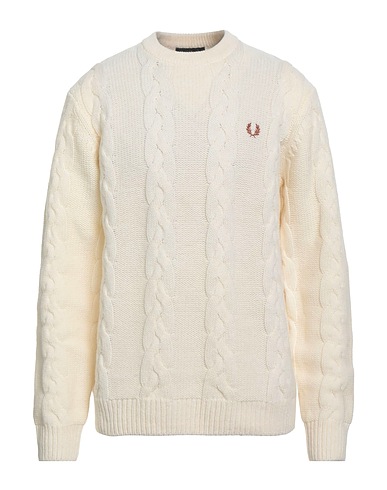 FRED PERRY Sweater AVORIO 80% Wool, 20% Recycled polyamide