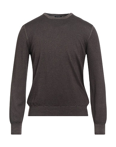 BARBA Napoli Jumper Dark brown 100% Virgin Wool