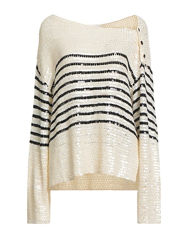 MES DEMOISELLES Jumper Ivory 63% Viscose, 37% Nylon, PTT - Polytrimethylene terephthalate