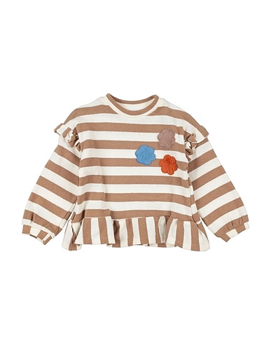 MEILISA BAI Jumper Light brown 70% Cotton, 20% Acetate, 4% Viscose, 3% Polyester, 3% Polyamide