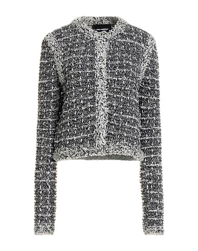 KARL LAGERFELD Cardigan Black 49% Cotton, 28% Acrylic, 14% Polyester, 9% Polyamide