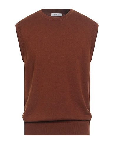 DIKTAT Sleeveless sweater Brown 40% Viscose, 30% Polyamide, 25% Acrylic, 5% Cashmere