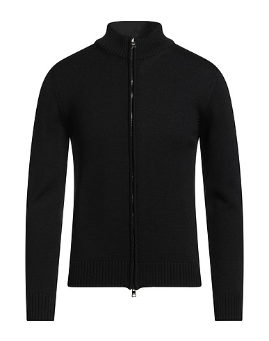 LUIGI BORRELLI NAPOLI Cardigan Black 100% Wool