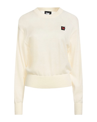DKNY Pullover Avorio 55% Lana, 45% Poliestere, Nylon