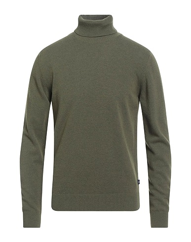 40WEFT Rollkragenpullover Militärgrün 80% Wolle, 20% Nylon