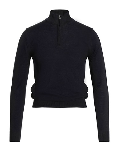 LUIGI BORRELLI NAPOLI Rollkragenpullover Nachtblau 100% Wolle