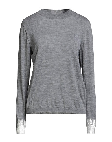 LIVIANA CONTI Pullover Grau 100% Schurwolle