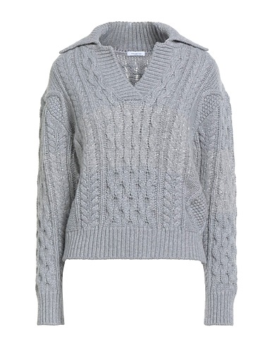MALO Cashmere blend Grey 62% Cashmere, 28% Polyamide, 10% Alpaca wool