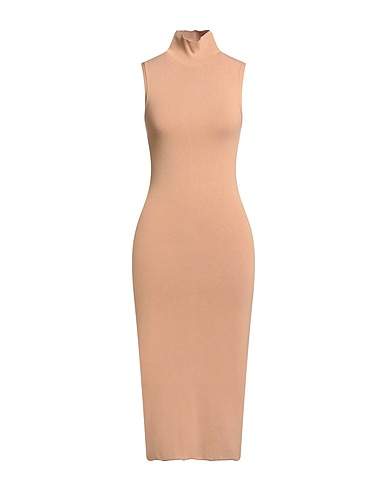VICOLO Midi dress Camel 70% Viscose, 30% Polyester