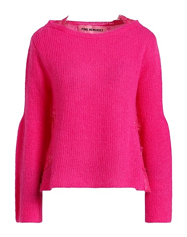 PINK MEMORIES Sweater Fuchsia 50% Polyamide, 46% Mohair wool, 4% Wool