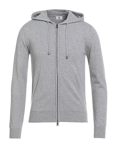 LUIGI BORRELLI NAPOLI Cardigan Grey 70% Virgin Wool, 20% Silk, 10% Cashmere