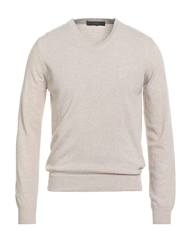 DANIELE ALESSANDRINI Pullover Beige 60% Lana Merino, 20% Cachemire, 20% Viscosa