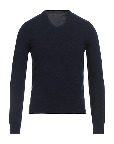 DANIELE ALESSANDRINI Pullover Blu notte 60% Lana Merino, 20% Cachemire, 20% Viscosa