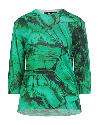 ROBERTO CAVALLI Jumper Emerald green 70% Wool, 30% Silk