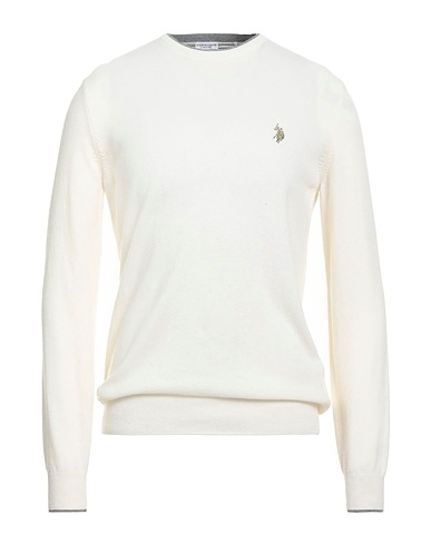 U.S.POLO ASSN. Jumper Off white 40% Virgin Wool, 30% Rayon, 20% Nylon, 10% Cashmere