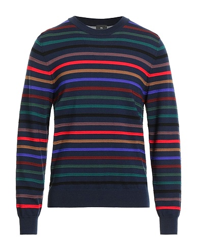 PS PAUL SMITH Jumper Navy blue 100% Merino Wool