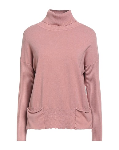 CASHMERE COMPANY Polo neck Antique rose 50% Wool, 30% Cashmere, 15% Nylon, 5% Elastane
