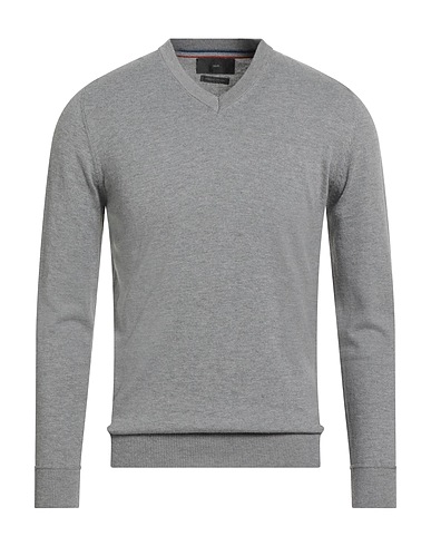 LIU •JO MAN Sweater Light grey 38% Cotton, 27% Wool, 20% Polyamide, 15% Polyester