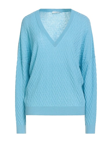 BALLANTYNE Jumper Light blue 100% Wool