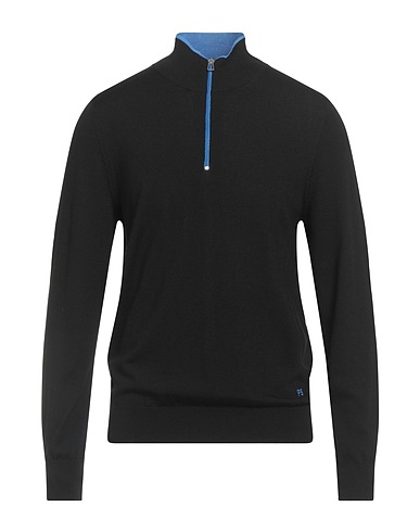PS PAUL SMITH Maglia con zip Nero 100% Lana Merino
