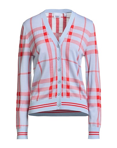 BURBERRY Strickjacke Himmelblau 79% Wolle, 21% Seide