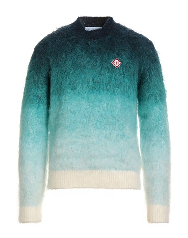 CASABLANCA Sweater Deep teal 33% Mohair wool, 30% Wool, 30% Nylon, 7% Elastane