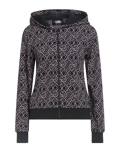 KARL LAGERFELD Cardigan Black 97% Cotton, 3% Elastane