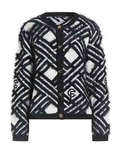 CRISTINAEFFE Cardigan Black 54% Polyester, 20% Acrylic, 20% Nylon, 6% Wool