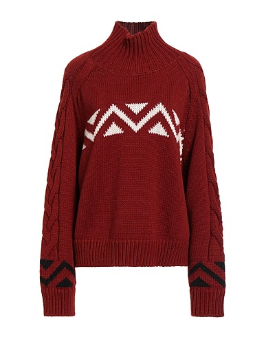 SOLOTRE Turtleneck Brick 50% Virgin Wool, 50% Acrylic