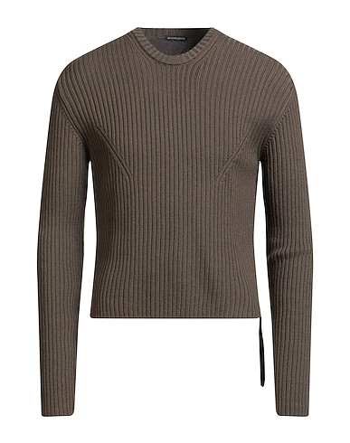 ANN DEMEULEMEESTER Jumper Military green 100% Virgin Wool, Viscose, Cotton