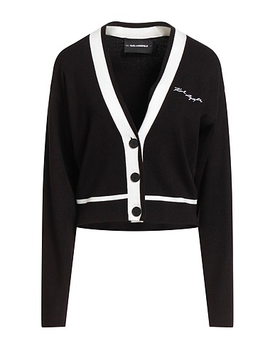 KARL LAGERFELD Cardigan Black 70% Viscose, 30% Polyamide